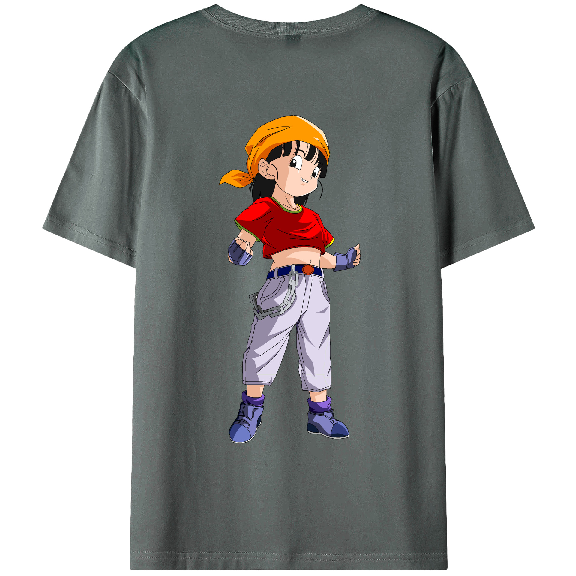 （画像用） ドラゴンボール パン DRAGON BALL Pan 綿100％ メンズ半袖Tシャツ（バックプリント） 通気性